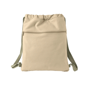 Authentic Pigment Cotton Canvas Drawstring Backpack