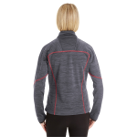 North End Ladies' Flux Melange Bonded Fleece Jacket