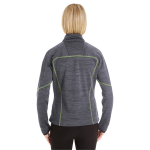 North End Ladies' Flux Melange Bonded Fleece Jacket