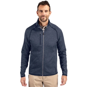 Cutter & Buck Mainsail Sweater-Knit Mens Full Zip Jacket