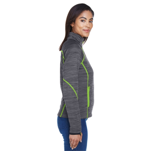 North End Ladies' Flux Melange Bonded Fleece Jacket
